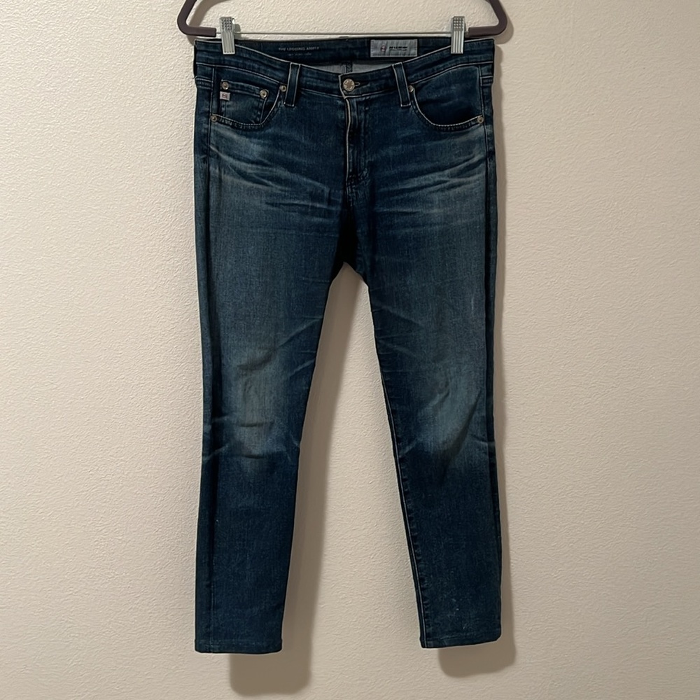 AG Adriano Goldschmied 29R Super Skinny Knit Luxe Denim Jeans The Legging Ankle